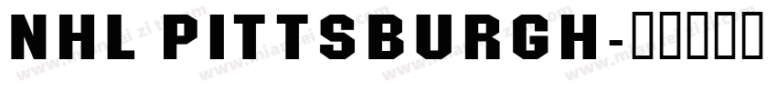 NHL Pittsburgh字体转换